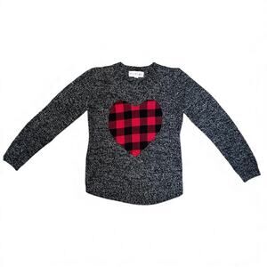 Pink Republic Girl's grey knit pullover sweater size M 10/12